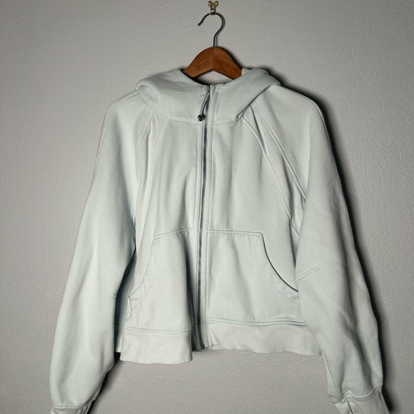 lululemon athletica Tops - lululemon athletica Scuba Oversized Full Zip Light Blue Zip-Up Hoodie XL/XXL